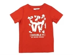 Wood Wood t-shirt chili red